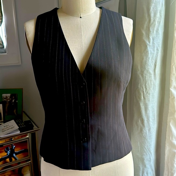 Tops - Striped vest size small vintage